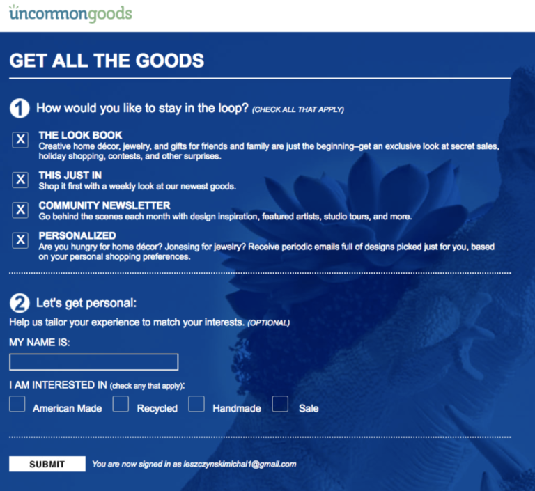 email-preference-center-uncommon-goods