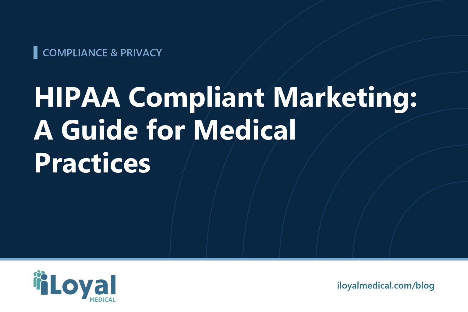 iLoyal Medical blog title card: HIPAA Compliant Marketing: A Guide for Medical Practices