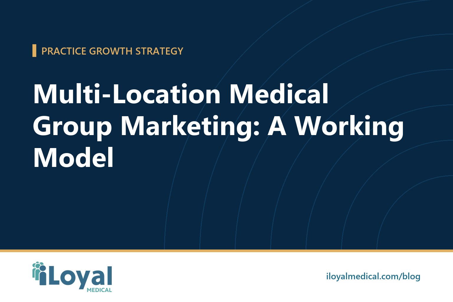 iLoyal Medical blog title card: Multi-Location Medical Group Marketing: A Working Model